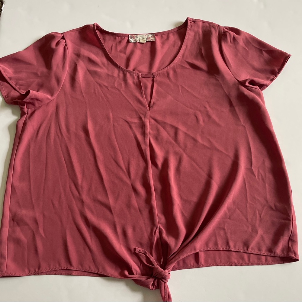 Pink Rose Knot Blouse